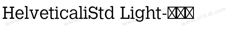 HelveticaliStd Light字体转换
